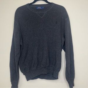 POLO Ralph Lauren Men’s XL gray crew neck sweater 100% cotton